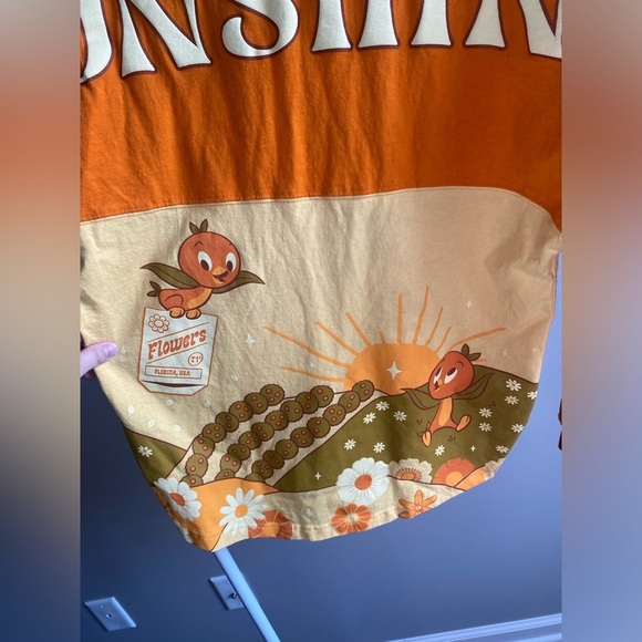 Disney Epcot Flower Garden Festival 2023 orange bird sunshine spirit jersey - Picture 3 of 11